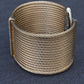 Charriol ALOR 18K Yellow Gold & Stainless Steel Pavé Diamond Wide Cable Cuff