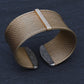 Charriol ALOR 18K Yellow Gold & Stainless Steel Pavé Diamond Wide Cable Cuff