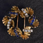 Exceptional H Stern 18K Diamond & Sapphire Brooch