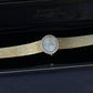 Piaget 18K Yellow Gold Factory Diamond Bezel & Dial Oval Vintage Watch 65.55 Gr.