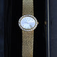 Piaget 18K Yellow Gold Factory Diamond Bezel & Dial Oval Vintage Watch 65.55 Gr.