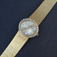 Piaget 18K Yellow Gold Factory Diamond Bezel & Dial Oval Vintage Watch 65.55 Gr.