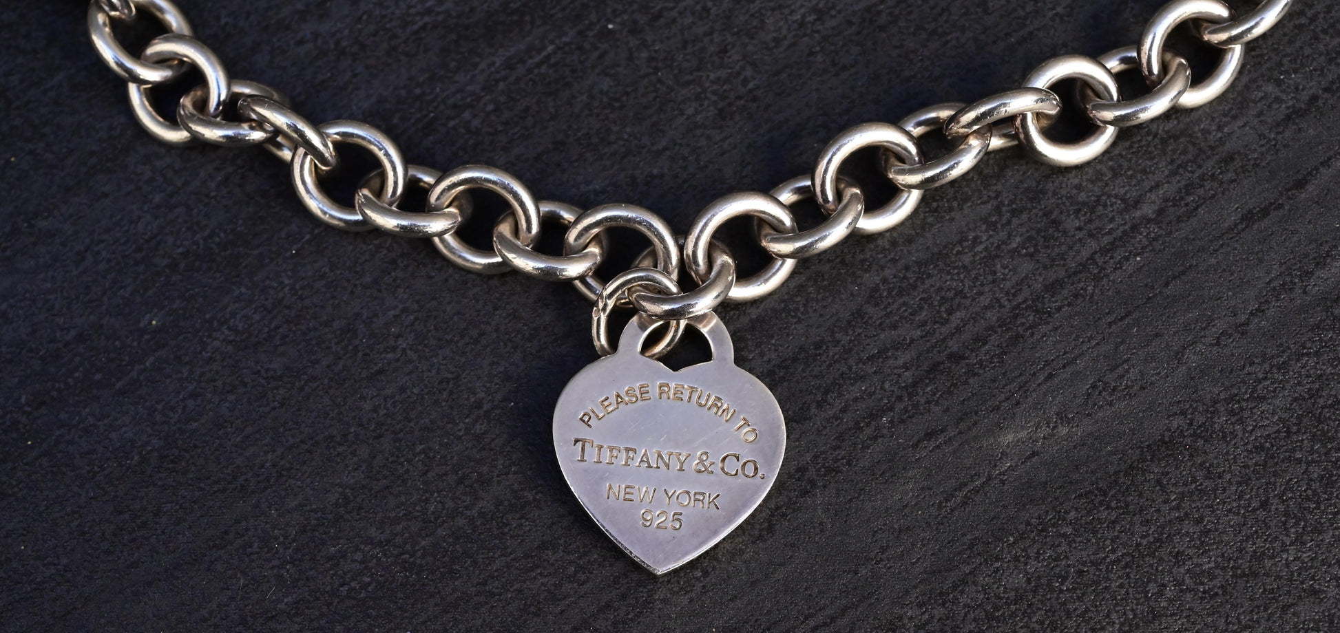 Tiffany & Co. Sterling Silver “Please Return to Tiffany” Heart Tag Necklace 16’’