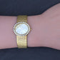 Piaget 18K Yellow Gold Factory Diamond Bezel & Dial Oval Vintage Watch 65.55 Gr.