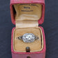 GIA Cert Art Deco Period Platinum 1.18 Carat Diamond Engagement Ring