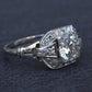 GIA Cert Art Deco Period Platinum 1.18 Carat Diamond Engagement Ring