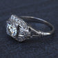 GIA Cert Art Deco Period Platinum 1.18 Carat Diamond Engagement Ring
