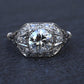 GIA Cert Art Deco Period Platinum 1.18 Carat Diamond Engagement Ring