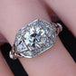 GIA Cert Art Deco Period Platinum 1.18 Carat Diamond Engagement Ring