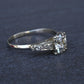 Art Deco 1.37 CTW Old Euro Diamond Engagement Ring 14K White Gold With IGI Cert.