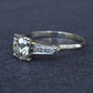 Art Deco 1.37 CTW Old Euro Diamond Engagement Ring 14K White Gold With IGI Cert.