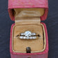 Vintage 0.90 CTW Diamond Two-Ring Set in 14K Yellow & White Gold – IGI Certified