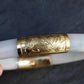 Superb Antique Jade and 14K Gold Hinged Bangle Bracelet