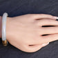 Superb Antique Jade and 14K Gold Hinged Bangle Bracelet