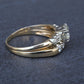 Vintage 0.90 CTW Diamond Two-Ring Set in 14K Yellow & White Gold – IGI Certified