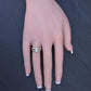 Vintage 0.90 CTW Diamond Two-Ring Set in 14K Yellow & White Gold – IGI Certified