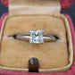 0.82 CT Princess Cut Diamond Solitaire Engagement Ring in Platinum – EGL Cert.