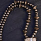 Vintage Navajo Sterling Silver Naja Necklace with Turquoise – 80.28g