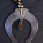 Vintage Navajo Sterling Silver Naja Necklace with Turquoise – 80.28g