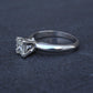 0.82 CT Princess Cut Diamond Solitaire Engagement Ring in Platinum – EGL Cert.