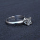 0.82 CT Princess Cut Diamond Solitaire Engagement Ring in Platinum – EGL Cert.