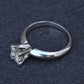 0.82 CT Princess Cut Diamond Solitaire Engagement Ring in Platinum – EGL Cert.