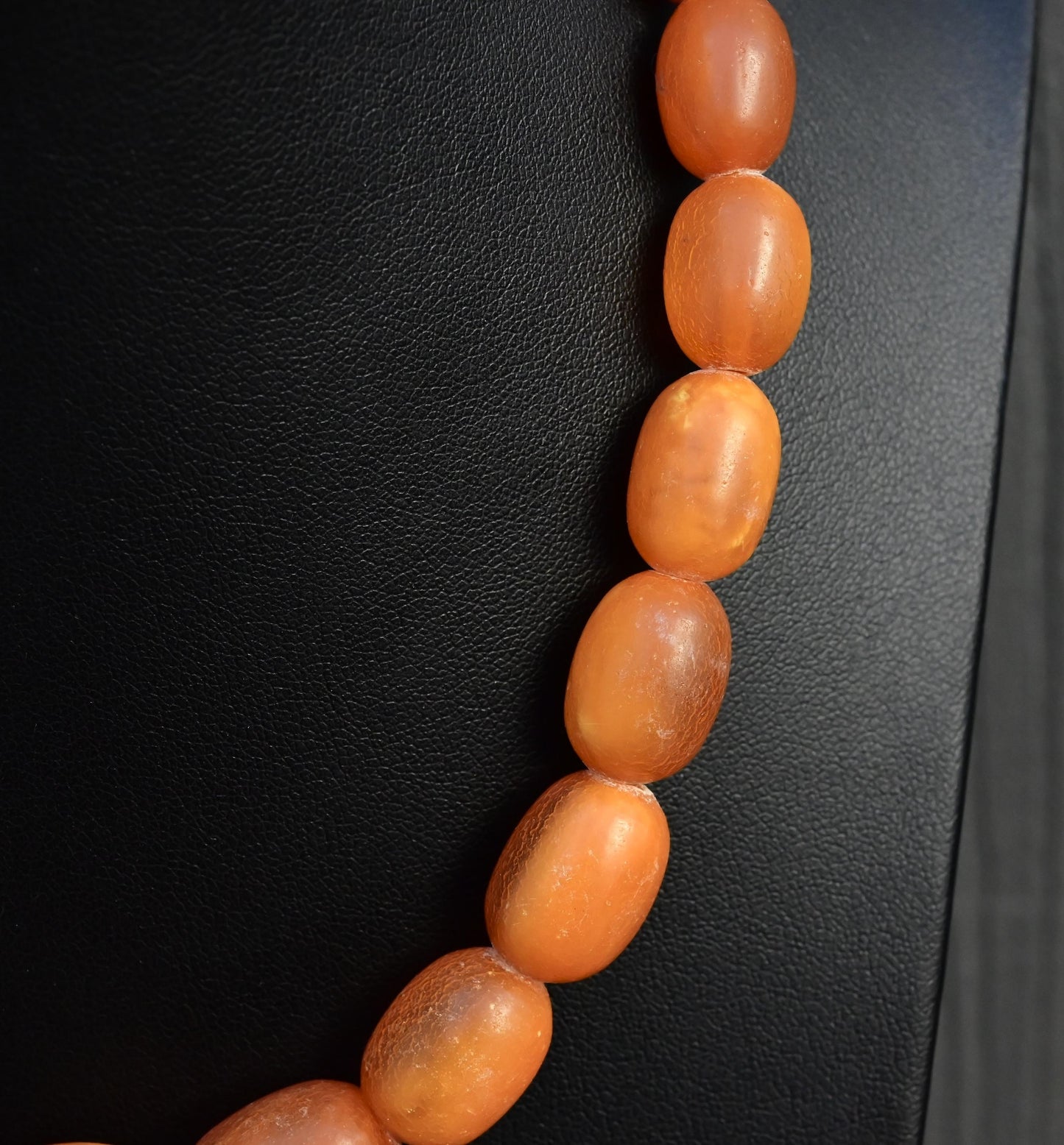 Vintage Baltic Amber Bead Necklace – 16.5”, Graduated Tones 33.52 Grams