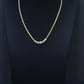 1.60 CTW 7-Stone Diamond Graduated Necklace in 14K Yellow Gold – 15" – IGI Cert.