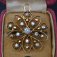 Art Deco 0.70 CTW Diamond Pendant / Brooch Pin in 14K Yellow Gold – IGI Cert.