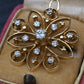 Art Deco 0.70 CTW Diamond Pendant / Brooch Pin in 14K Yellow Gold – IGI Cert.