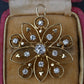 Art Deco 0.70 CTW Diamond Pendant / Brooch Pin in 14K Yellow Gold – IGI Cert.
