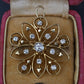 Art Deco 0.70 CTW Diamond Pendant / Brooch Pin in 14K Yellow Gold – IGI Cert.