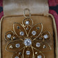 Art Deco 0.70 CTW Diamond Pendant / Brooch Pin in 14K Yellow Gold – IGI Cert.