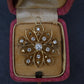 Art Deco 0.70 CTW Diamond Pendant / Brooch Pin in 14K Yellow Gold – IGI Cert.