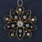 Art Deco 0.70 CTW Diamond Pendant / Brooch Pin in 14K Yellow Gold – IGI Cert.