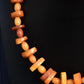 Gorgeous Antique Amber Necklace With Fabulous Shapes 30.10 Grams