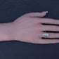 Antique Art Deco Platinum 27-Diamond Marquise Navette Dinner Ring 1.07 CWT Size
