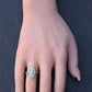 Antique Art Deco Platinum 27-Diamond Marquise Navette Dinner Ring 1.07 CWT Size