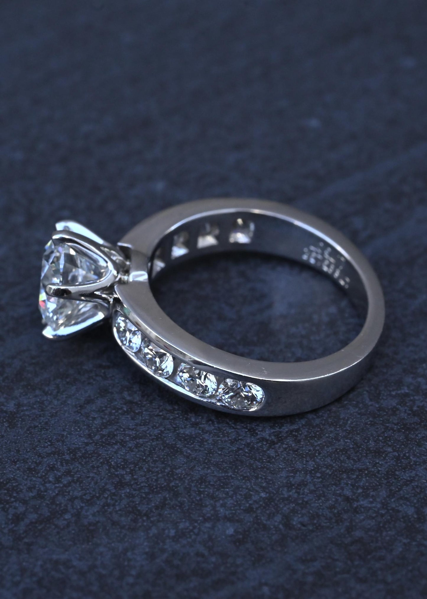 Tiffany & Co 2.51 TCW Platinum Diamond Engagement Ring 1.73ct G VS1 Complete Set