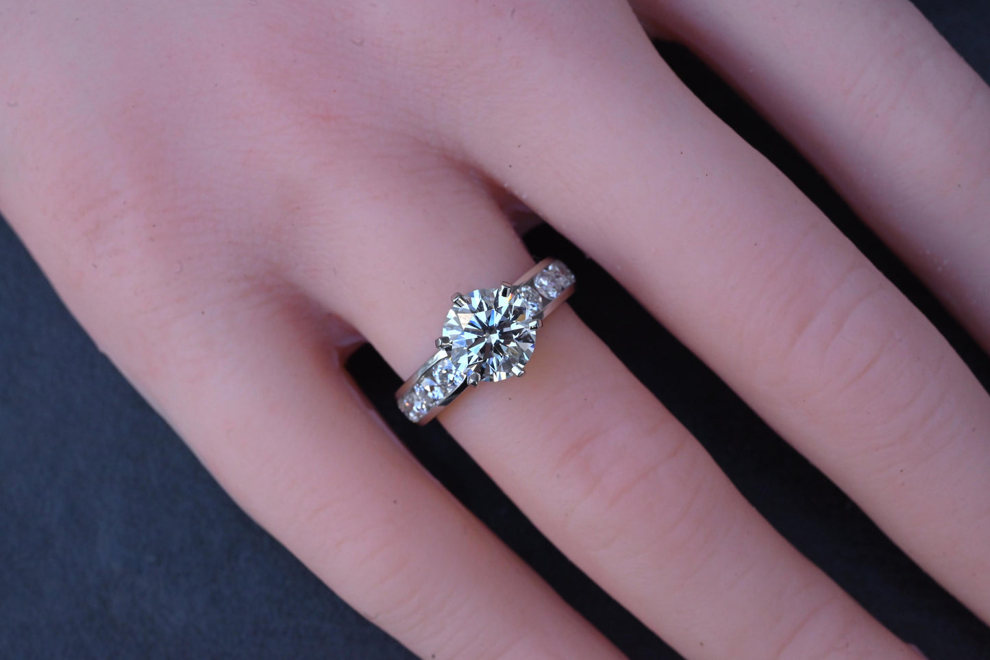 Tiffany & Co 2.51 TCW Platinum Diamond Engagement Ring 1.73ct G VS1 Complete Set