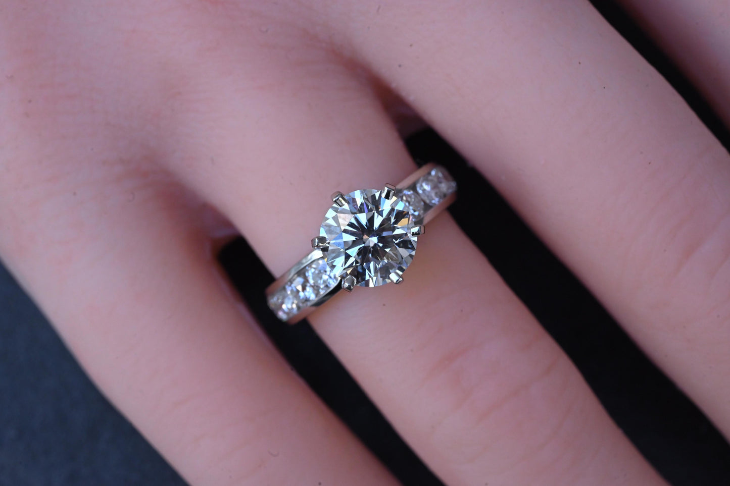 Tiffany & Co 2.51 TCW Platinum Diamond Engagement Ring 1.73ct G VS1 Complete Set