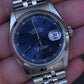 Rolex Datejust 36mm 16200 Blue Dial Jubilee Steel Watch Box Papers U-Serial 1997
