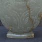 Large Antique Chinese Archaistic Hand-Carved Jade Covered Vase