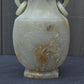 Large Antique Chinese Archaistic Hand-Carved Jade Covered Vase