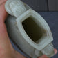 Large Antique Chinese Archaistic Hand-Carved Jade Covered Vase
