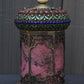 Antique Chinese Silver Enamel Tea Caddy With Fine Gems All Around