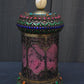 Antique Chinese Silver Enamel Tea Caddy With Fine Gems All Around