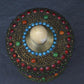 Antique Chinese Silver Enamel Tea Caddy With Fine Gems All Around