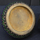 Antique Chinese Silver Enamel Tea Caddy With Fine Gems All Around