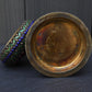 Antique Chinese Silver Enamel Tea Caddy With Fine Gems All Around